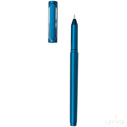 X6 pen met dop en ultra glide inkt blauw