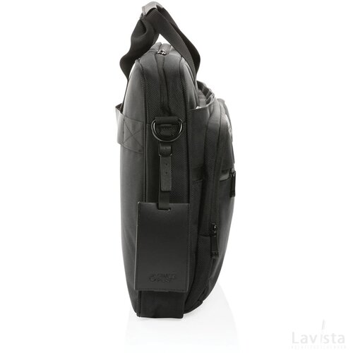 Swiss Peak AWARE™ RPET Voyager 15.6" laptoptas zwart