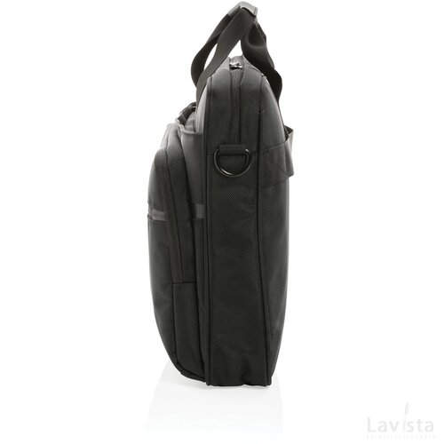 Swiss Peak AWARE™ RPET Voyager 15.6" laptoptas zwart