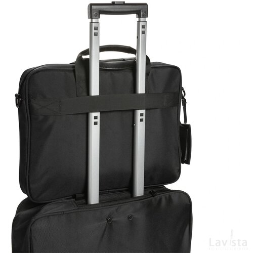 Swiss Peak AWARE™ RPET Voyager 15.6" laptoptas zwart