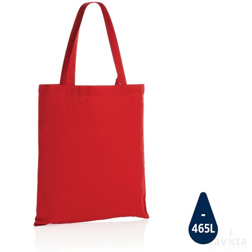 Impact AWARE™ gerecycled katoenen draagtas 145gsm rood