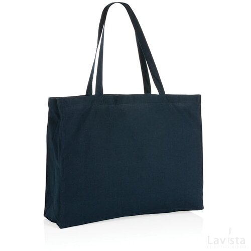 Impact AWARE ™ gerecycled katoenen shopper 145gsm donkerblauw