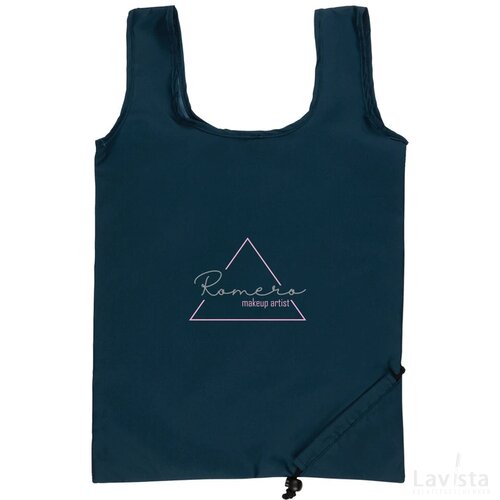 Impact AWARE™ RPET 190T opvouwbare shopper donkerblauw