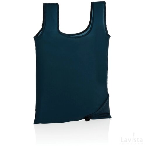 Impact AWARE™ RPET 190T opvouwbare shopper donkerblauw