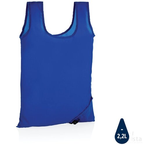 Impact AWARE™ RPET 190T opvouwbare shopper blauw