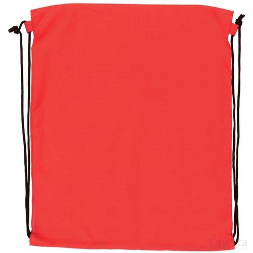 Impact AWARE™ RPET 190T rugzak met trekkoord rood