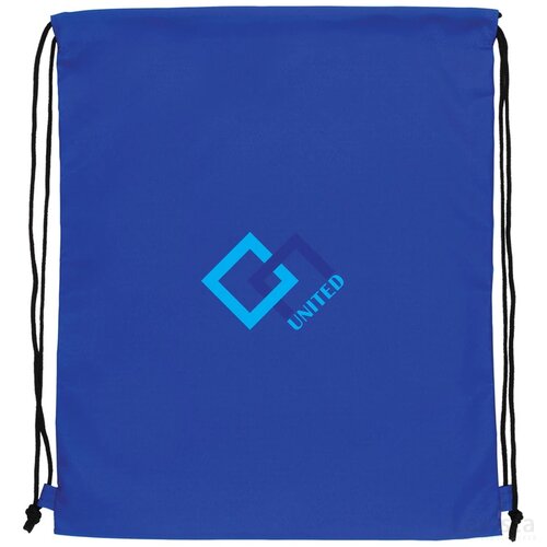Impact AWARE™ RPET 190T rugzak met trekkoord blauw