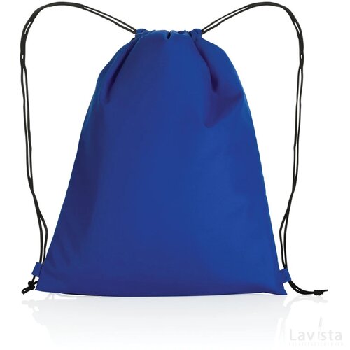 Impact AWARE™ RPET 190T rugzak met trekkoord blauw