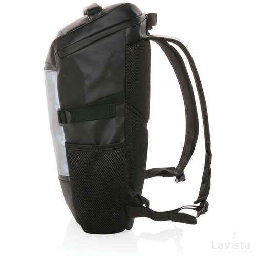 PU high visibility easy access 15.6" laptoprugzak zwart