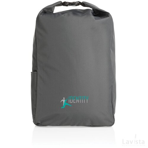 Impact AWARE™ RPET lichtgewicht rolltop rugzak antraciet