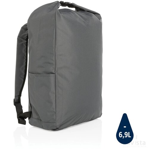 Impact AWARE™ RPET lichtgewicht rolltop rugzak antraciet