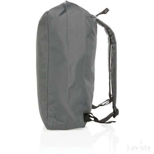 Impact AWARE™ RPET lichtgewicht rolltop rugzak antraciet