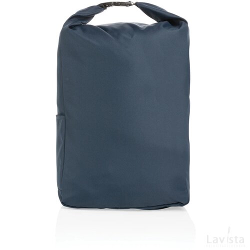 Impact AWARE™ RPET lichtgewicht rolltop rugzak donkerblauw