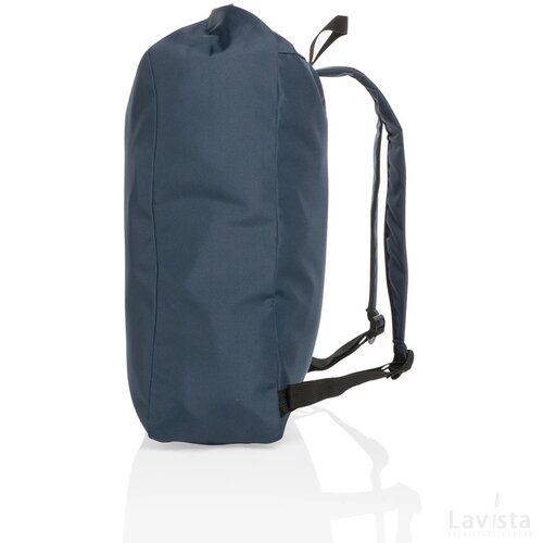 Impact AWARE™ RPET lichtgewicht rolltop rugzak donkerblauw