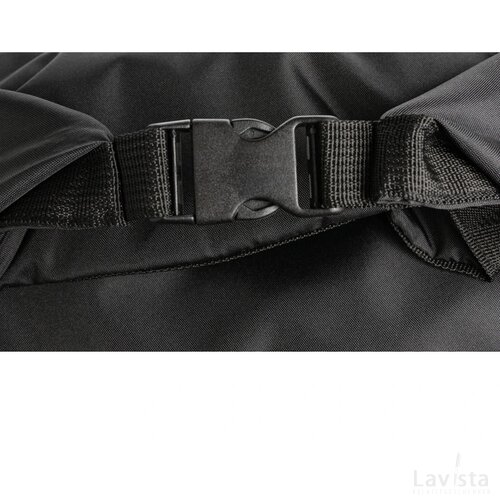 Impact AWARE™ RPET lichtgewicht rolltop rugzak zwart