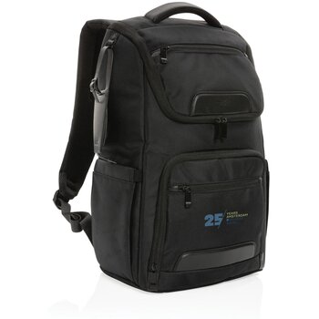 Swiss Peak AWARE™ RPET Voyager 15.6" laptop rugzak zwart