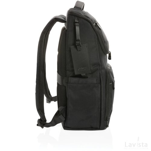 Swiss Peak AWARE™ RPET Voyager 15.6" laptop rugzak zwart