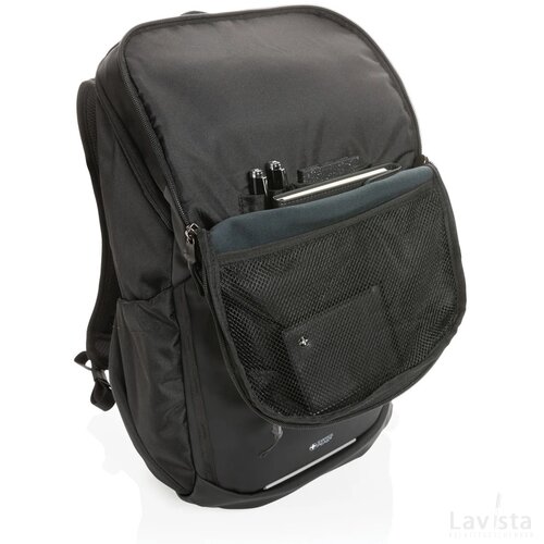 Swiss Peak AWARE™ RPET 15.6 inch zakelijke rugzak zwart