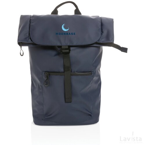 Impact AWARE™ RPET waterbestendige 15.6" laptoprugzak donkerblauw