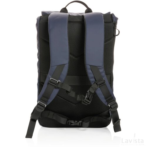 Impact AWARE™ RPET waterbestendige 15.6" laptoprugzak donkerblauw