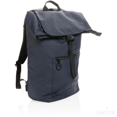Impact AWARE™ RPET waterbestendige 15.6" laptoprugzak donkerblauw