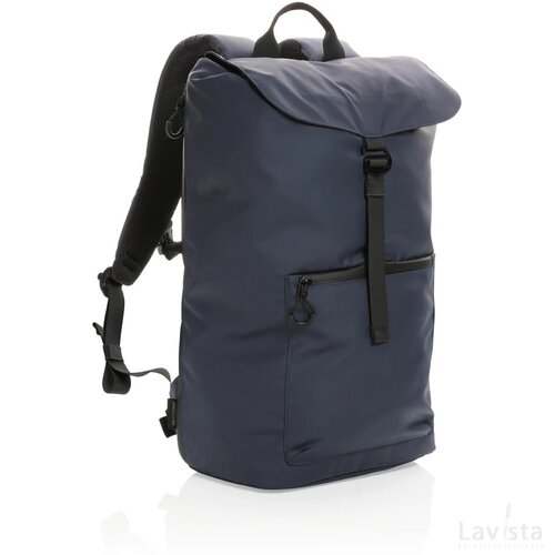 Impact AWARE™ RPET waterbestendige 15.6" laptoprugzak donkerblauw