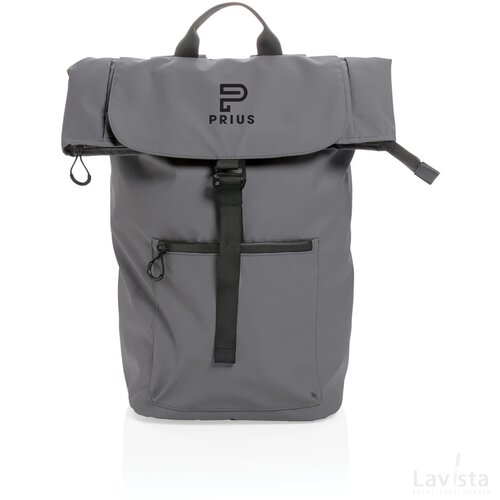 Impact AWARE™ RPET waterbestendige 15.6" laptoprugzak antraciet