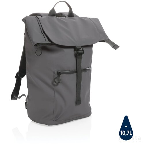 Impact AWARE™ RPET waterbestendige 15.6" laptoprugzak antraciet