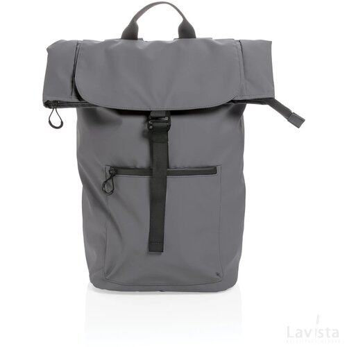 Impact AWARE™ RPET waterbestendige 15.6" laptoprugzak antraciet