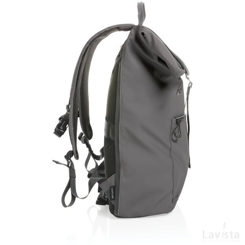 Impact AWARE™ RPET waterbestendige 15.6" laptoprugzak antraciet