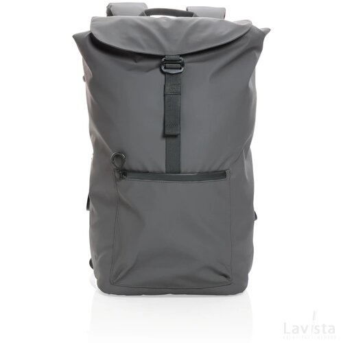 Impact AWARE™ RPET waterbestendige 15.6" laptoprugzak antraciet