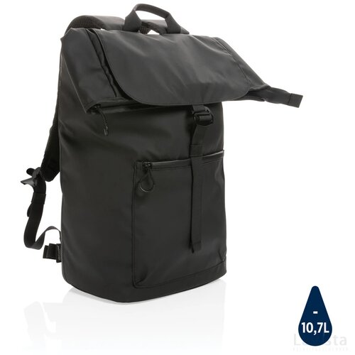 Impact AWARE™ RPET waterbestendige 15.6" laptoprugzak zwart