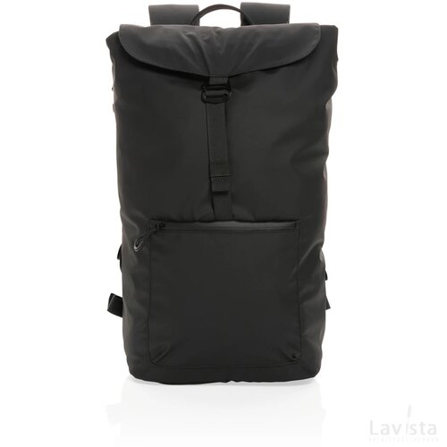 Impact AWARE™ RPET waterbestendige 15.6" laptoprugzak zwart