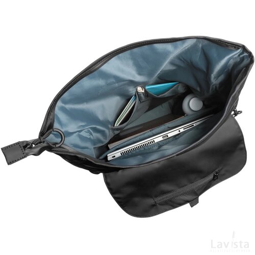 Impact AWARE™ RPET waterbestendige 15.6" laptoprugzak zwart