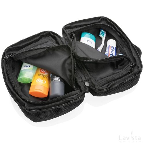 Swiss Peak AWARE™ RPET Voyager toilettas zwart