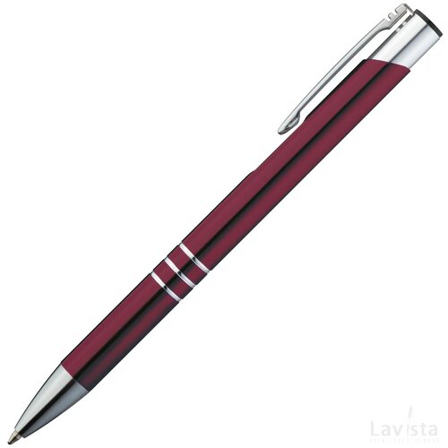 Metalen balpen bordeaux