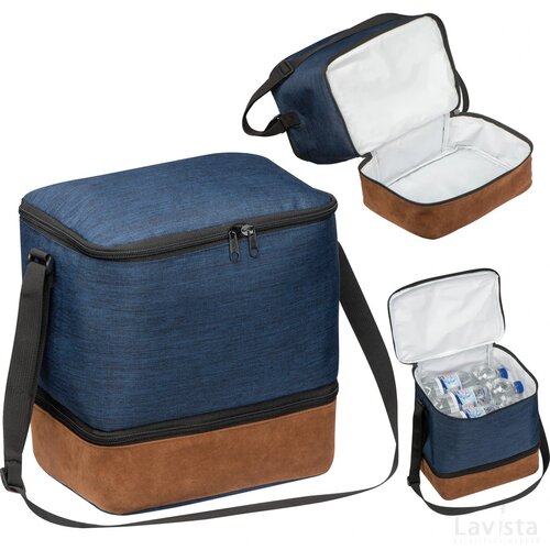 Koeltas 600 D poyester donkerblauw darkblue donkerblauw