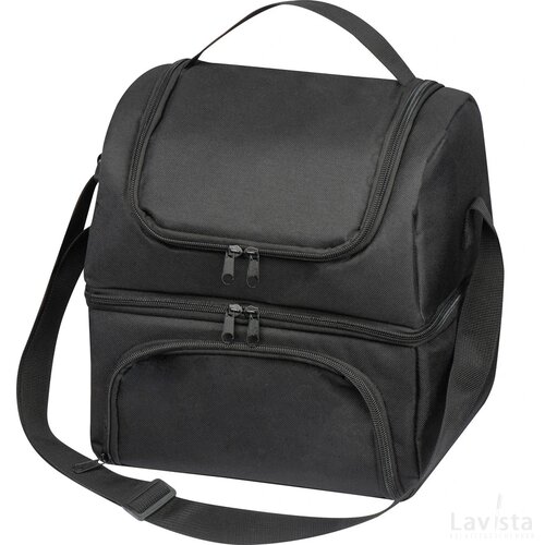 Koeltas met lunchbox zwart