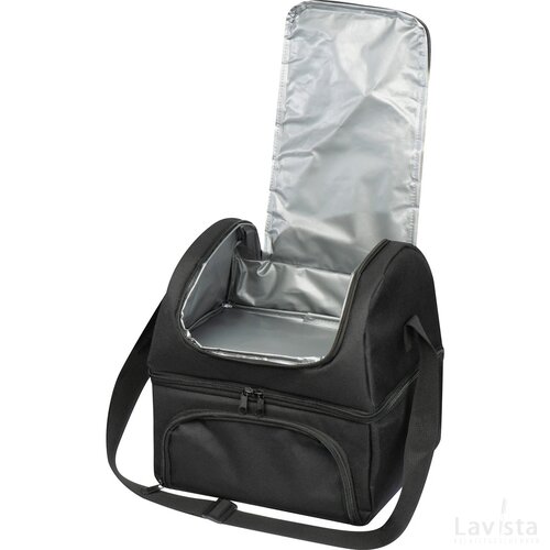 Koeltas met lunchbox zwart