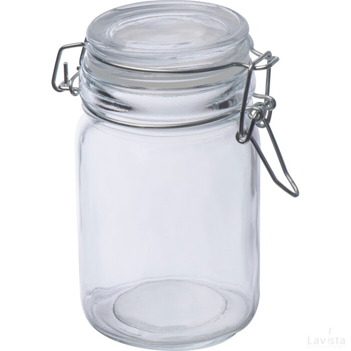 Voorraadpot van glas, 200 ml transparant