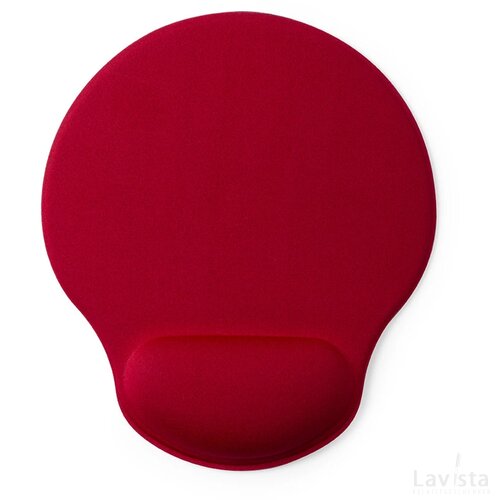 Muismat met polssteun Rood
