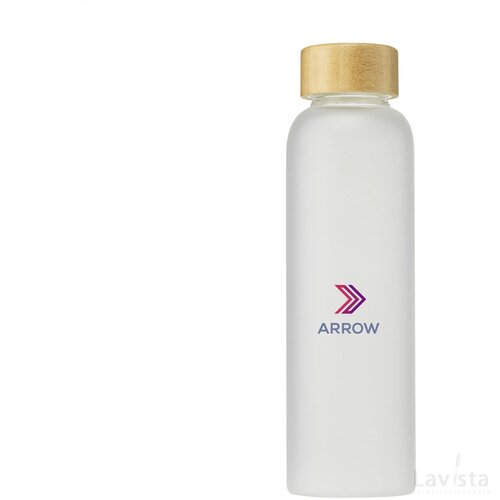 Frosty Glass Bottle 550 Ml Drinkfles Transparant Wit