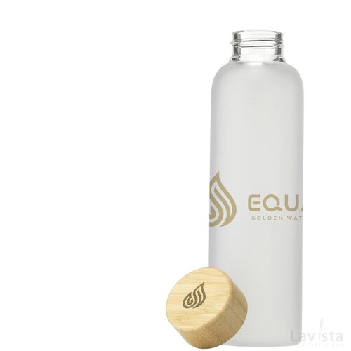 Frosty Glass Bottle 550 Ml Drinkfles Transparant Wit