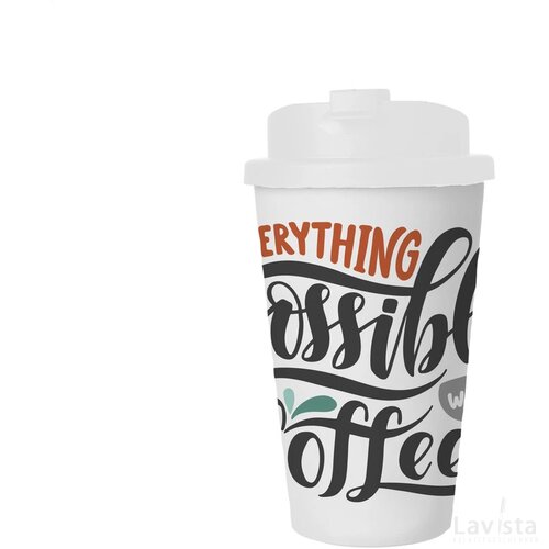 Coffee Mug Premium Deluxe 350 Ml Koffiebeker Wit