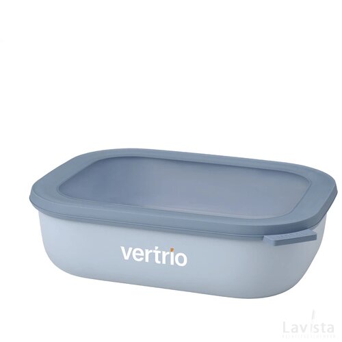 Mepal Cirqula Multikom Rechthoekig 2 L Lunchbox Nordic Blue