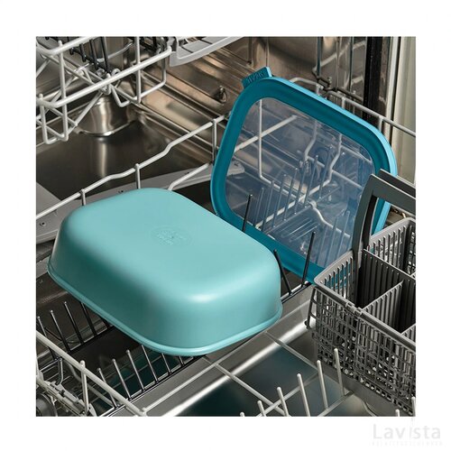 Mepal Cirqula Multikom Rechthoekig 2 L Lunchbox Nordic Blue