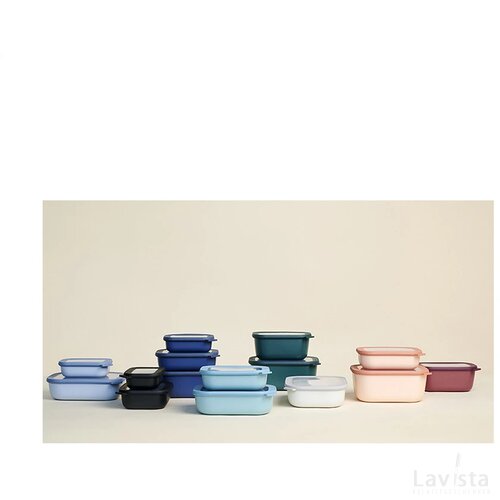 Mepal Cirqula Multikom Rechthoekig 2 L Lunchbox Nordic Blue