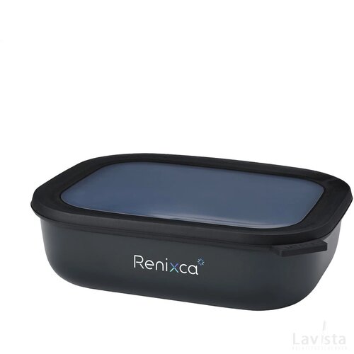 Mepal Cirqula Multikom Rechthoekig 2 L Lunchbox Nordic Black