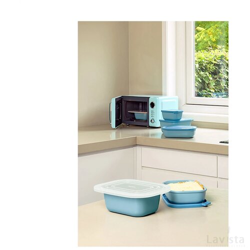 Mepal Cirqula Multikom Rechthoekig 2 L Lunchbox Nordic Black