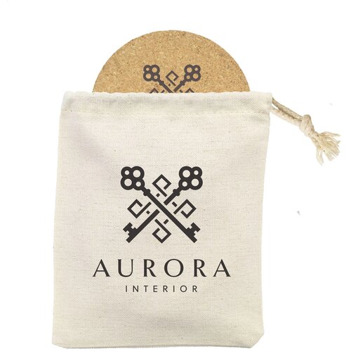 Set Onderzetters In Katoenen Pouch